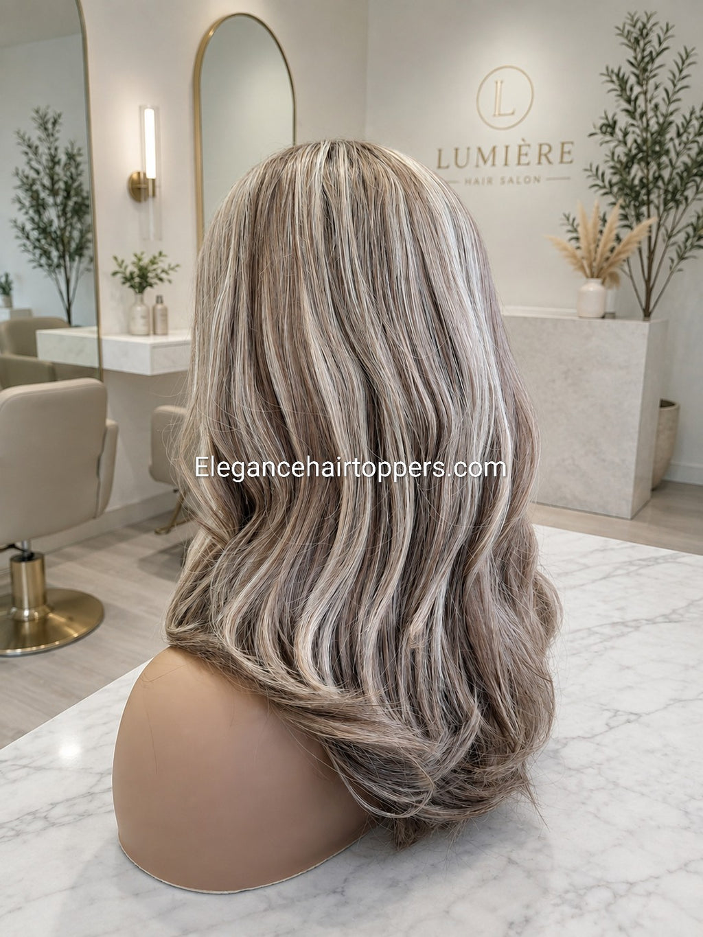 Vespa- lace base mini lace front medical wig, 16 inches long