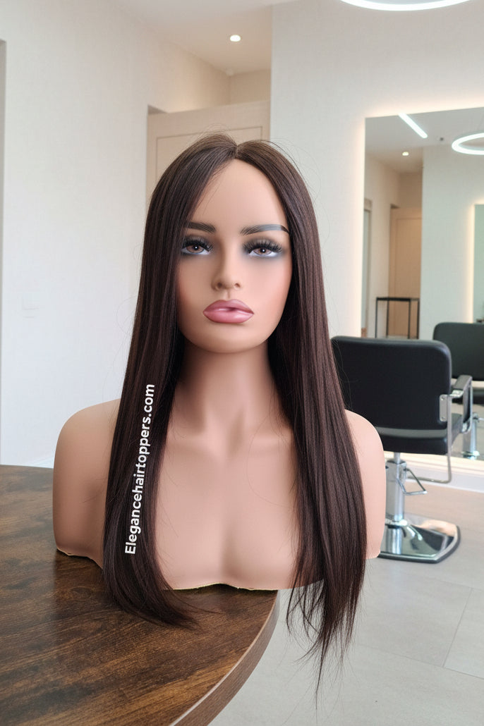 Phoebe- silk base lace front medical wig, 12/14/16/18/20/22 inches long