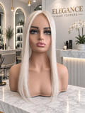 Jules - silk and lace base human hair topper, 16 inches long