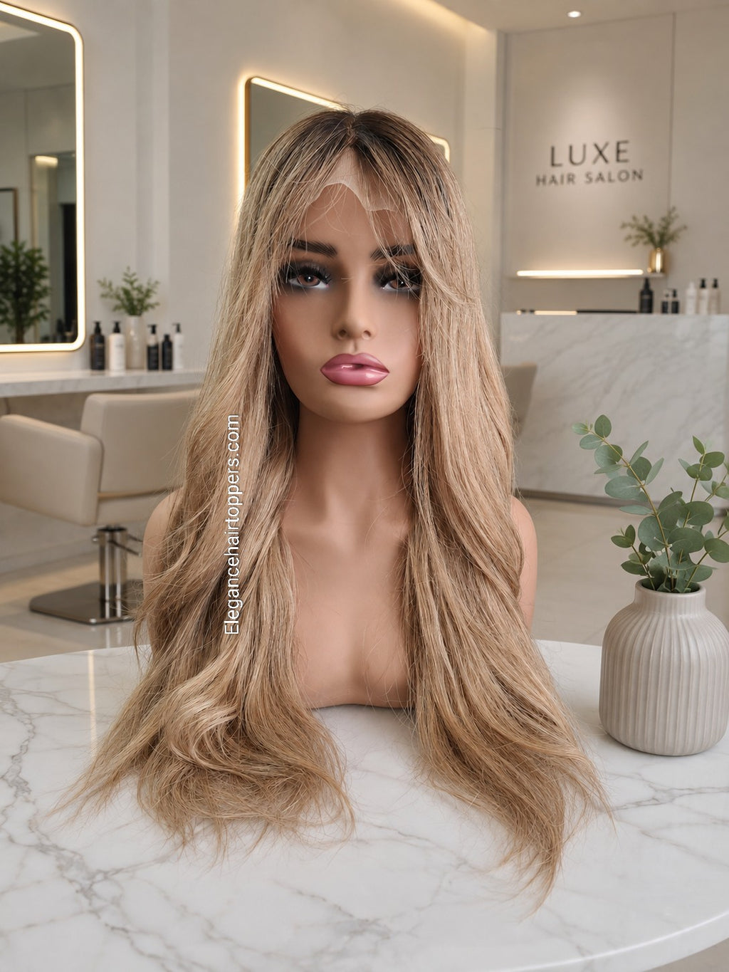 Phoebe- silk base lace front medical wig, 12/14/16/18/20/22 inches long